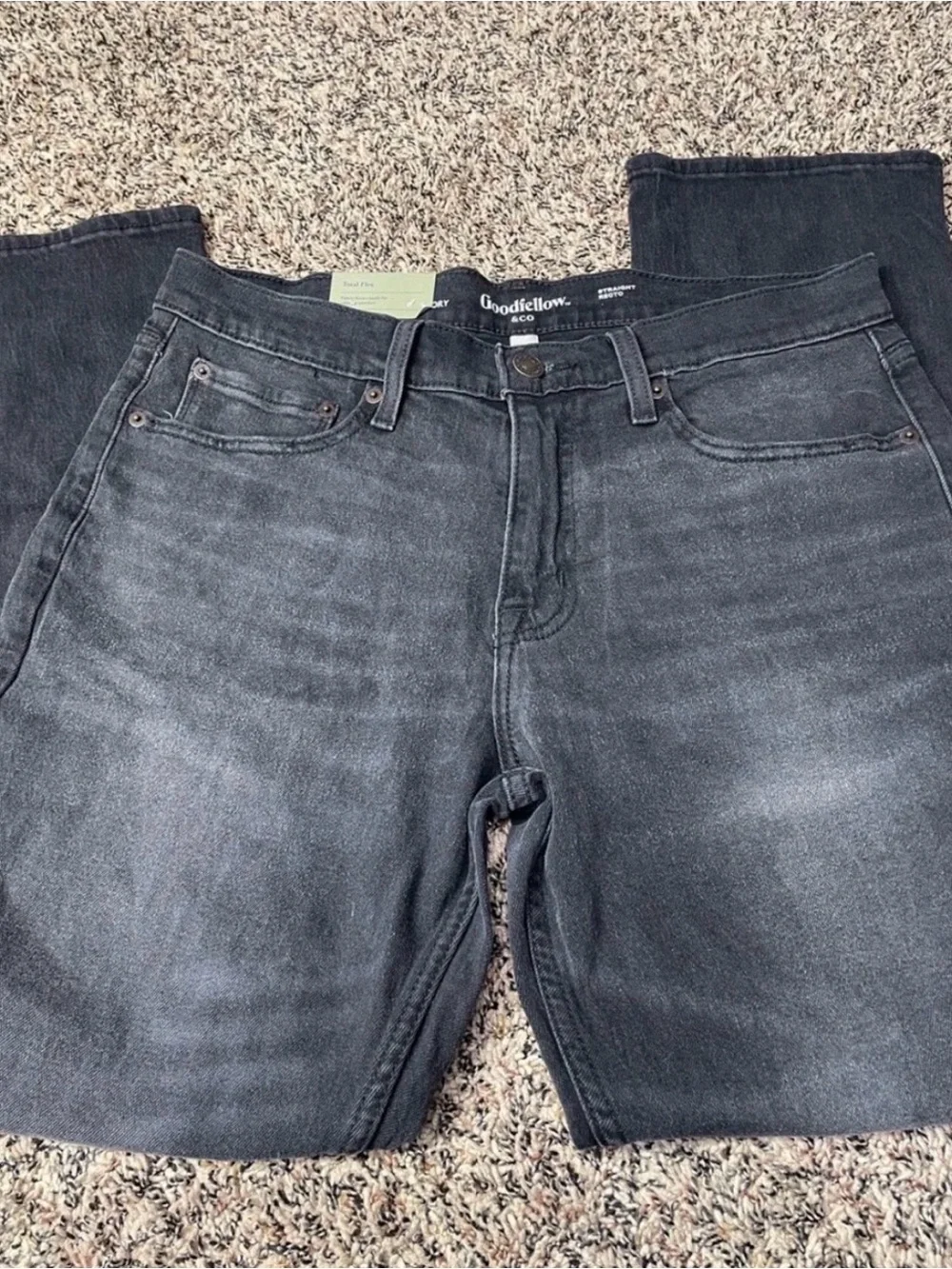 Goodfellow & Co. Men's Black Wash Straight-Leg Jeans 32x34 | NWT
